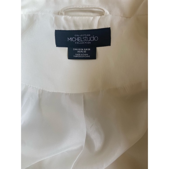 Stunning Addition Elle “Michael Studio” Cream Trench Coat - Picture 3 of 4